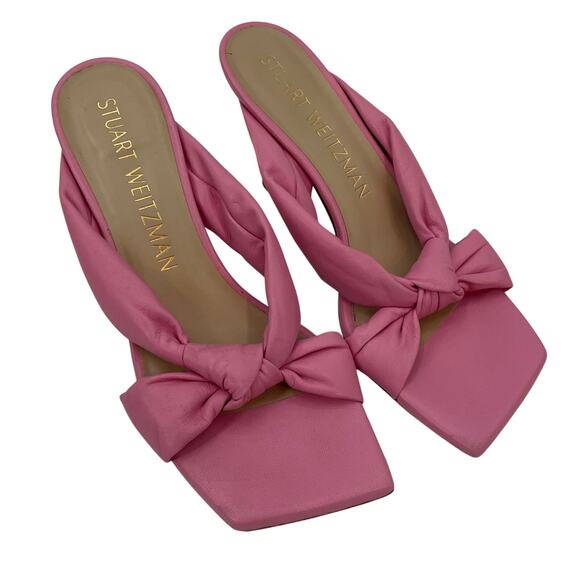 Stuart Weitzman 9 Playa Knot Sandal Pink - Picture 2 of 9